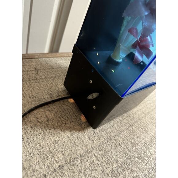 Vintage Fiber Optic Flower Display Case With Music Box- App 14” Tall- Read - Picture 14 of 14